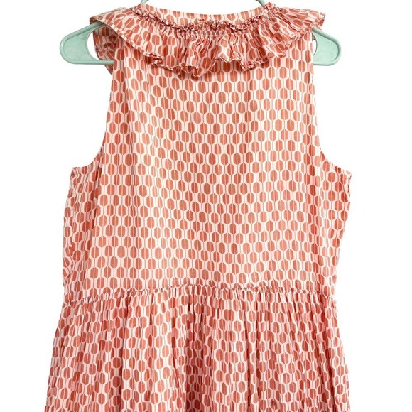 Kate Spade size Large Arrow Stripe Lace Front Sleeveless Dress - Picture 7 of 14